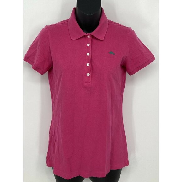 Tommy Bahama Women Size XS Extra Small Pink Polo Shirt Short Sleeve Collar B30E - Picture 1 of 7